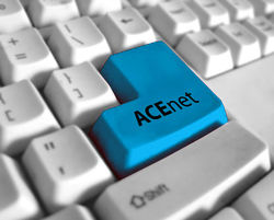 the ACENET button the ACENET button